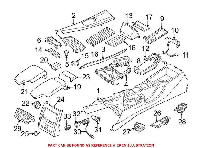 BMW Dashboard Air Vent 64229333675